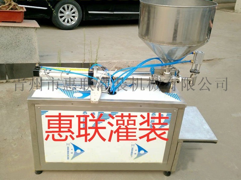醬類灌裝機(jī) 粘稠液體定量灌裝機(jī) 芝麻醬甜面醬灌裝機(jī)