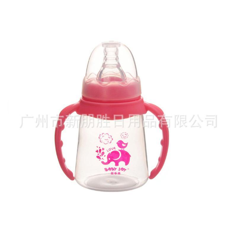 母嬰用品 帶手柄帶吸管自動PP奶瓶150ml
