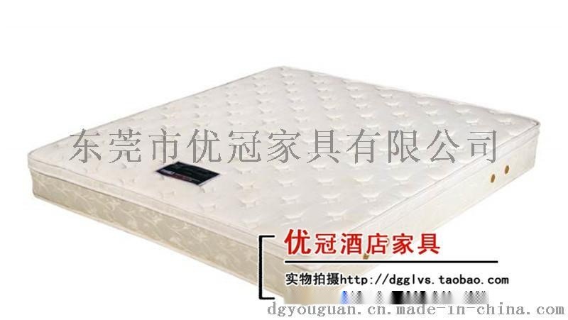 廣州優冠公寓酒店家具床墊 針織面料 天然乳膠床墊