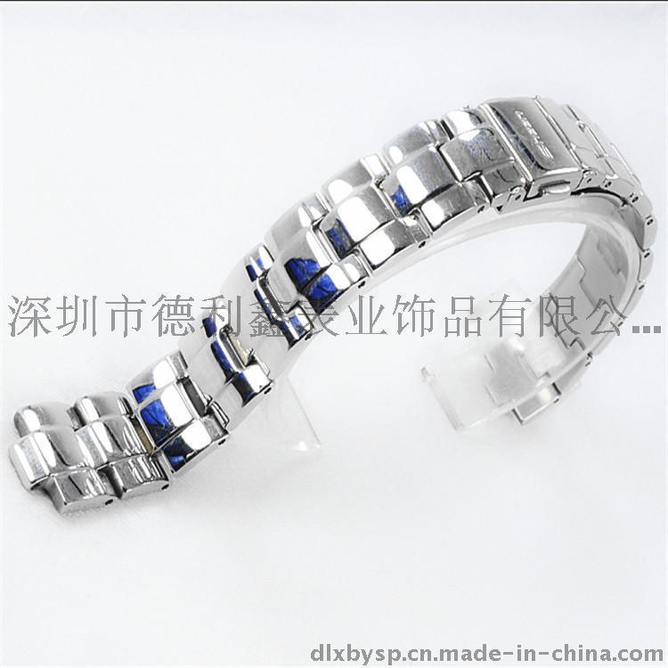 德利鑫 DLXZZ CASIO實芯女式14mm表帶 金亮光滑優(yōu)質(zhì)不銹鋼316L鋼表帶 休閑鐘表配件制造廠