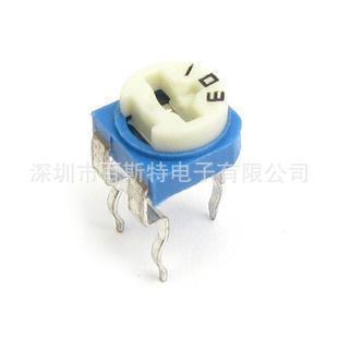 深圳廠家直銷可調電阻/合成碳膜可調電阻/(蘭)藍白可調電阻