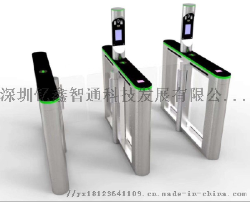 自助人臉測溫健康碼通道閘機，行業  ，廠家直銷