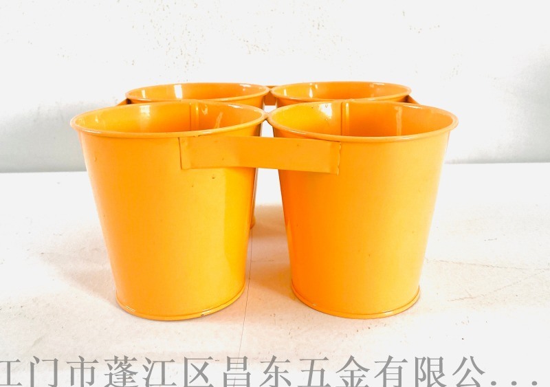 鐵藝不漏水花桶，鐵皮方形花桶 ，花桶容器