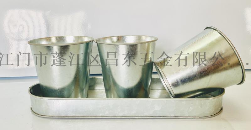 鄉(xiāng)村田園風(fēng)鐵花盆，多肉植物裝飾桶，桌面擺放花桶花器