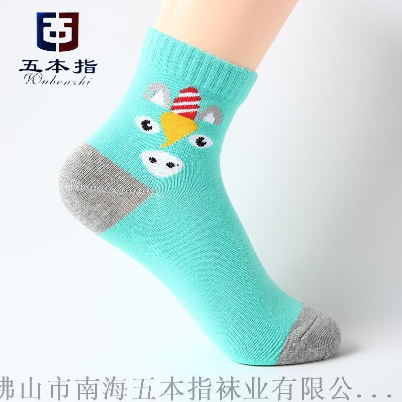 襪廠(chǎng)批發(fā)純棉卡通彩色兒童襪 代工貼牌外貿(mào)襪子