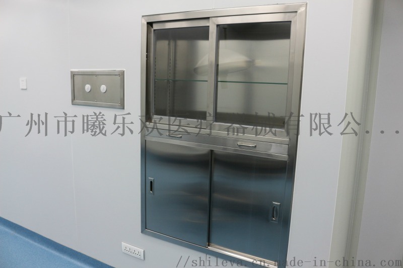 不銹鋼手術器械柜，醫用嵌入式麻醉柜，手術窒暗裝柜